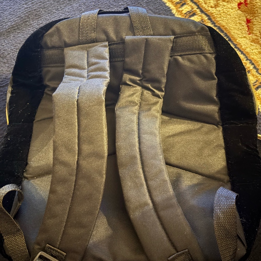Black and Gold Cat Backpack - Picture 2 of 8